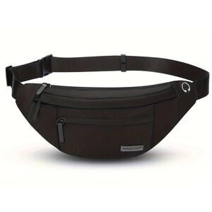 Maxtop Fanny Pack Bag Dark Gray Adjustable Waist Unisex Travel Zip